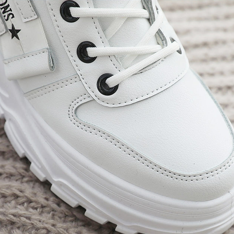 Women's Waterproof Lace-Up Warm Ankle Boots