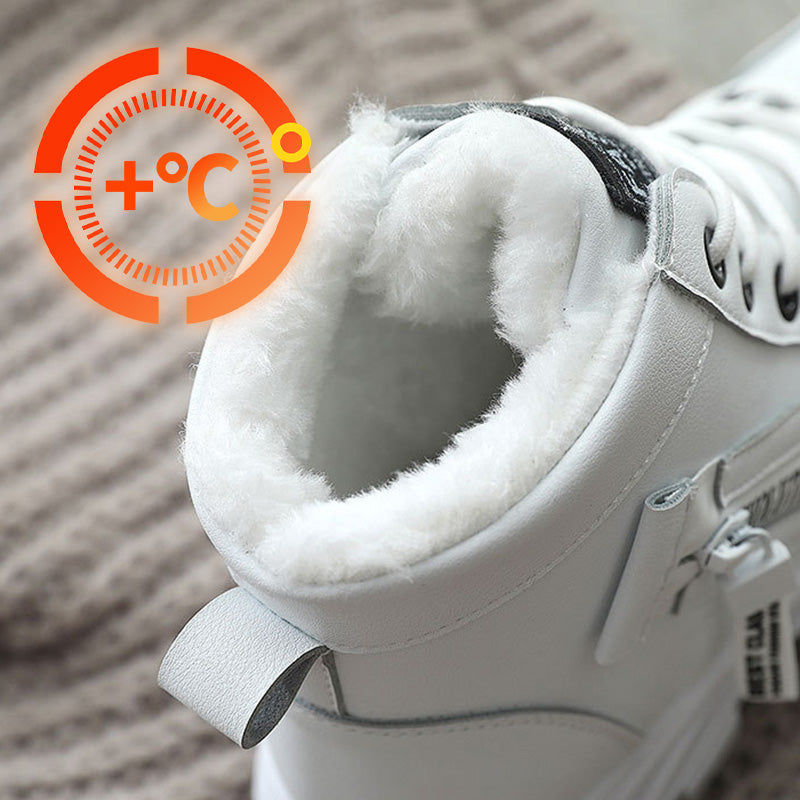 Women's Waterproof Lace-Up Warm Ankle Boots