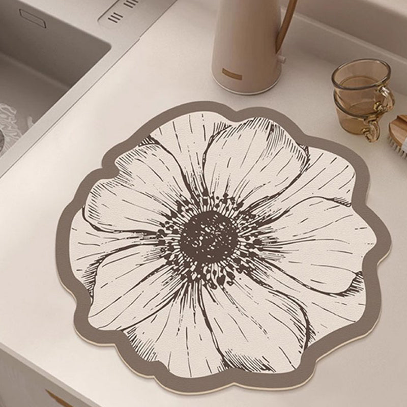 💥Limited-time offer: 50% off-Flower-Shaped Dish Drying Mat for Kitchen Counter