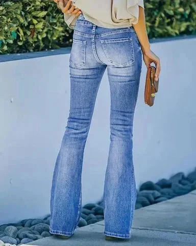 👖Limited-time offer: 50% off-High-waisted flared jeans