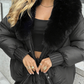 🔥Hot Sale Offers-Fashion Padded Coat with Faux Fur Collar【FREE SHIPPING】