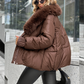 🔥Hot Sale Offers-Fashion Padded Coat with Faux Fur Collar【FREE SHIPPING】