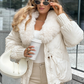 🔥Hot Sale Offers-Fashion Padded Coat with Faux Fur Collar【FREE SHIPPING】
