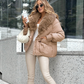 🔥Hot Sale Offers-Fashion Padded Coat with Faux Fur Collar【FREE SHIPPING】