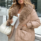 🔥Hot Sale Offers-Fashion Padded Coat with Faux Fur Collar【FREE SHIPPING】