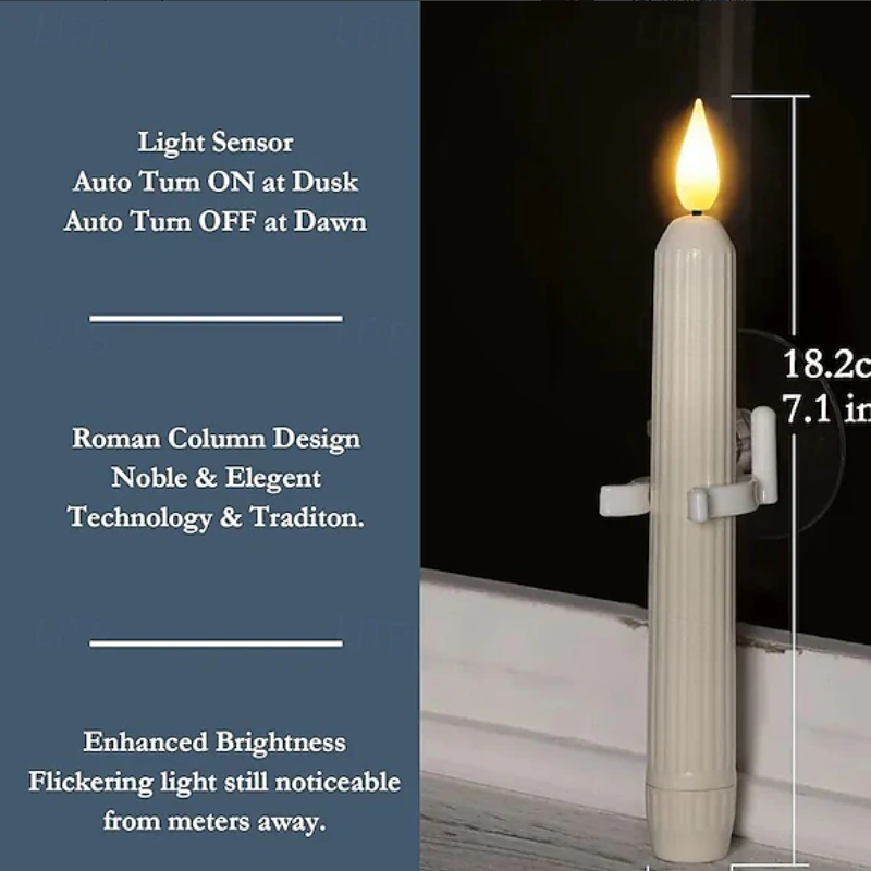 👻Halloween Sale: 50% Off-Led Taper Candles With Sensor & Suction Cup