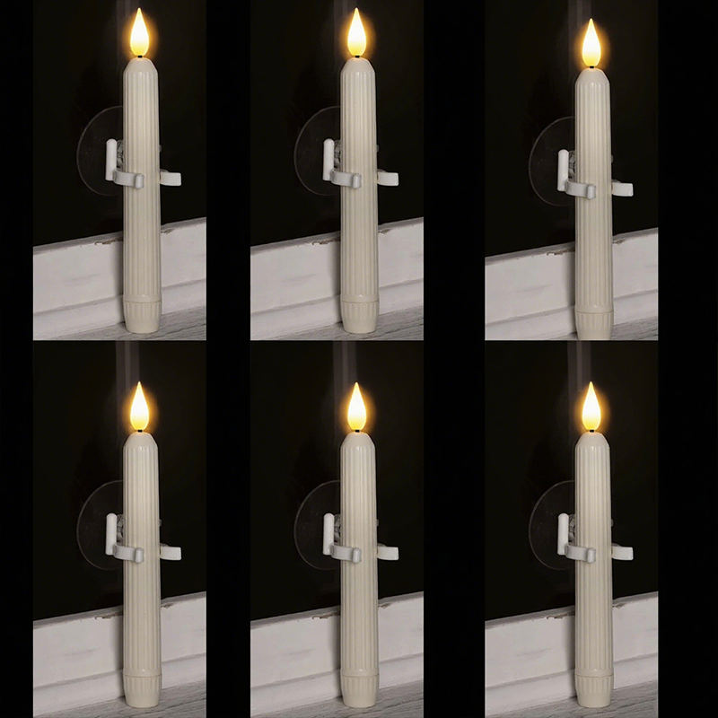👻Halloween Sale: 50% Off-Led Taper Candles With Sensor & Suction Cup