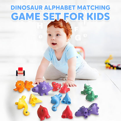 🌟Limited-time offer: 50% off-Dinosaur Alphabet Matching Game Set for Kids