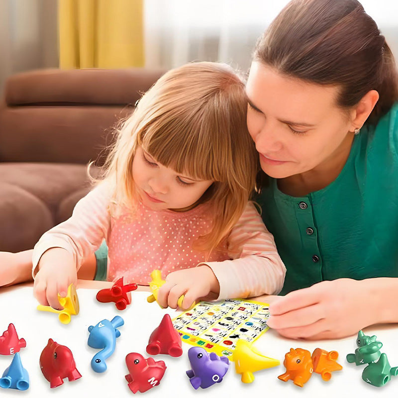 🌟Limited-time offer: 50% off-Dinosaur Alphabet Matching Game Set for Kids