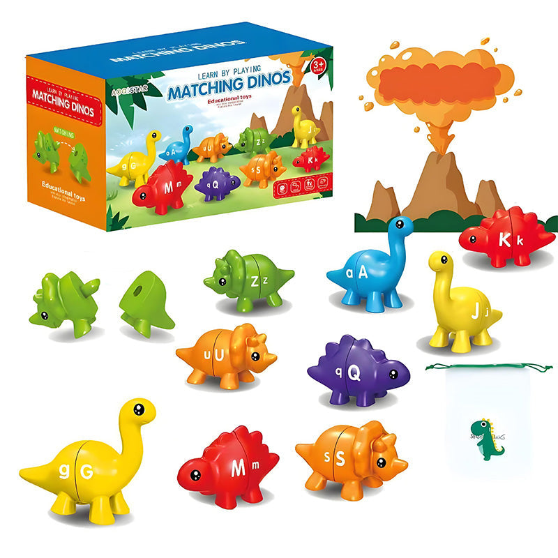 🌟Limited-time offer: 50% off-Dinosaur Alphabet Matching Game Set for Kids