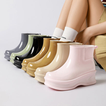 👢Limited-time offer: 50% off-Women's Height-Increasing Ankle Rain Boots
