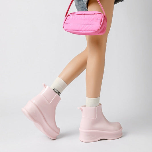 👢Limited-time offer: 50% off-Women's Height-Increasing Ankle Rain Boots