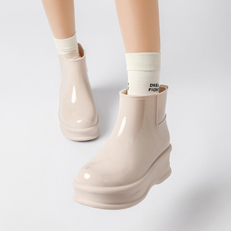 👢Limited-time offer: 50% off-Women's Height-Increasing Ankle Rain Boots