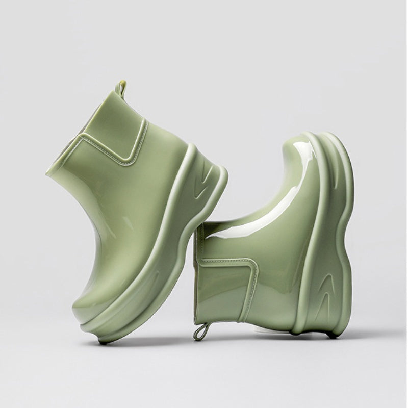 👢Limited-time offer: 50% off-Women's Height-Increasing Ankle Rain Boots