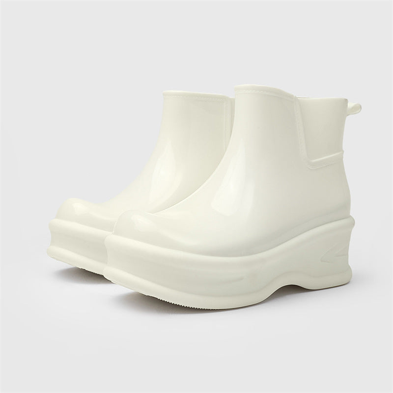 👢Limited-time offer: 50% off-Women's Height-Increasing Ankle Rain Boots