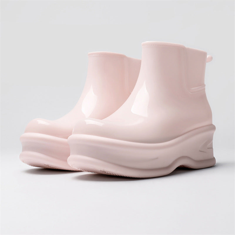 👢Limited-time offer: 50% off-Women's Height-Increasing Ankle Rain Boots