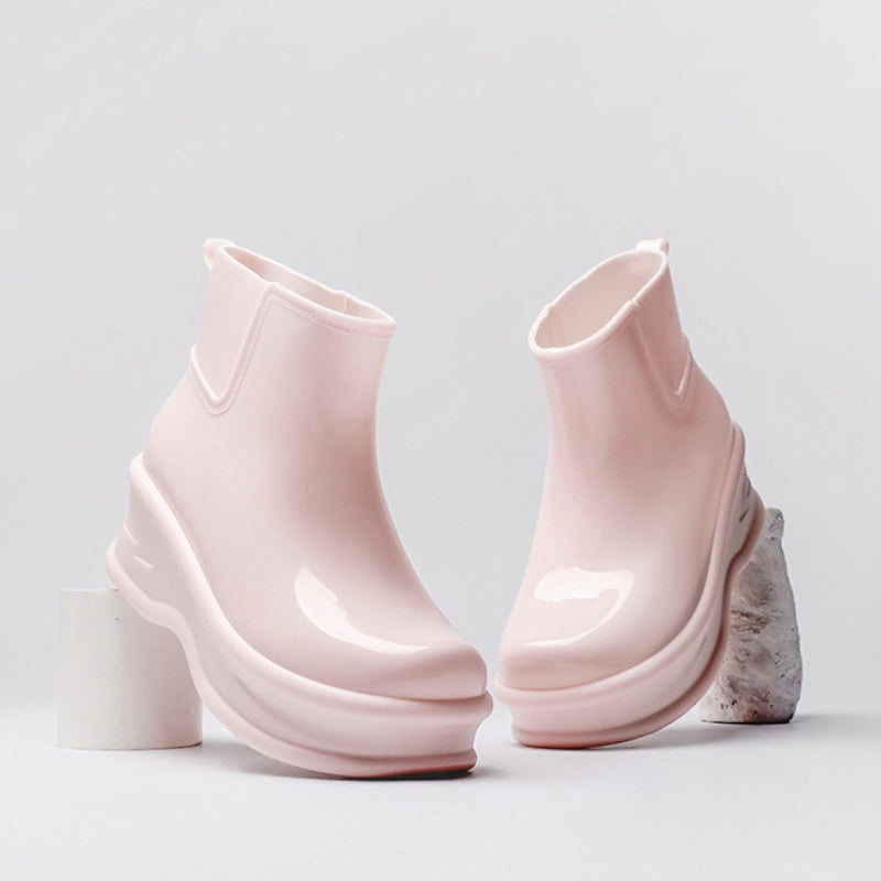 👢Limited-time offer: 50% off-Women's Height-Increasing Ankle Rain Boots