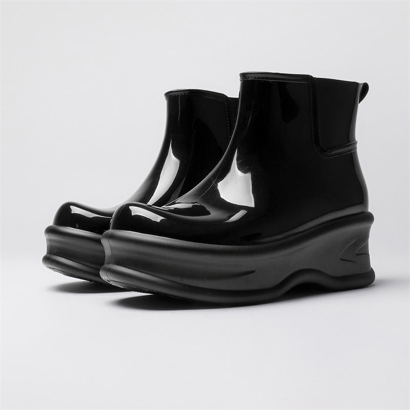 👢Limited-time offer: 50% off-Women's Height-Increasing Ankle Rain Boots