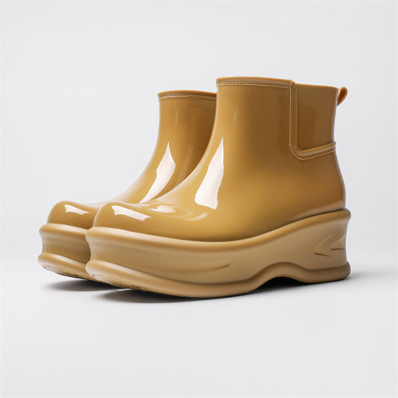 👢Limited-time offer: 50% off-Women's Height-Increasing Ankle Rain Boots