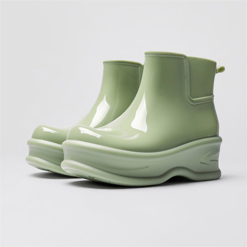 👢Limited-time offer: 50% off-Women's Height-Increasing Ankle Rain Boots
