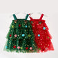 🎁The finest gift-Christmas Star Toddler Girl Tulle Dress