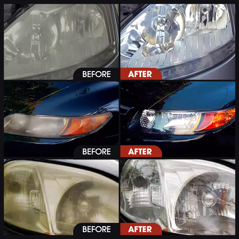 🏆 Last Day Special Price $14.99 ! 🔥Buy 2 Get 1 Free🎁Headlight Restoration Kit for Yellowed & Foggy Lights