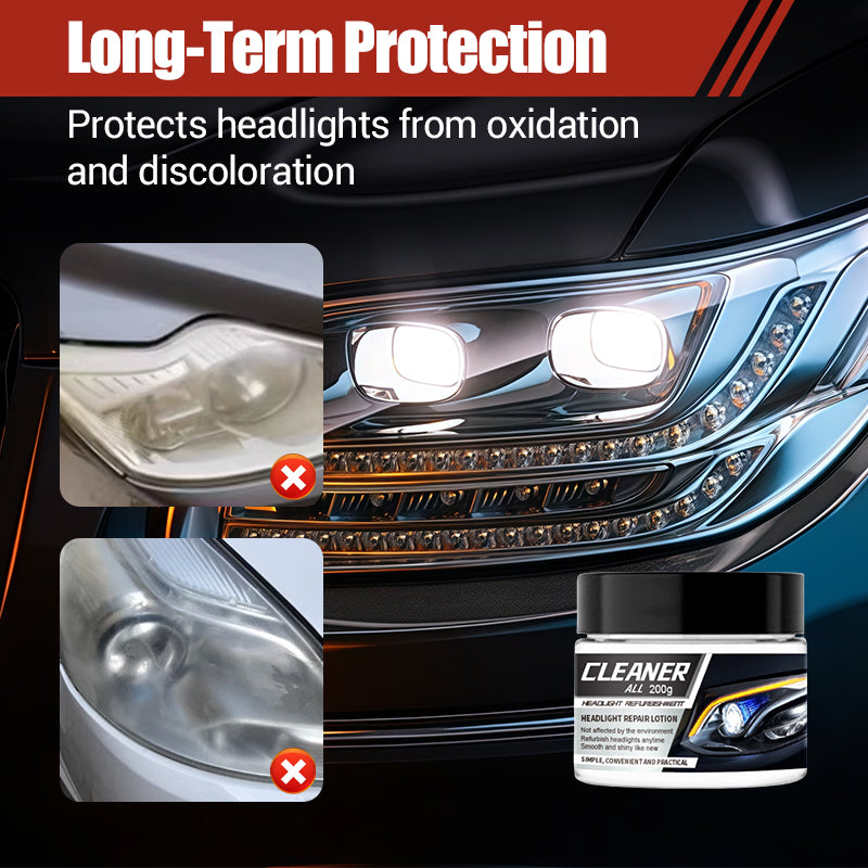 🏆 Last Day Special Price $14.99 ! 🔥Buy 2 Get 1 Free🎁Headlight Restoration Kit for Yellowed & Foggy Lights