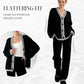 🍁Autumn wear 50% off-Women’s Stylish Knit Cardigan & Wide Leg Pants 2-Piece Set