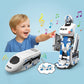 🎁The finest gift-Rechargeable Transforming Train Robot Toy
