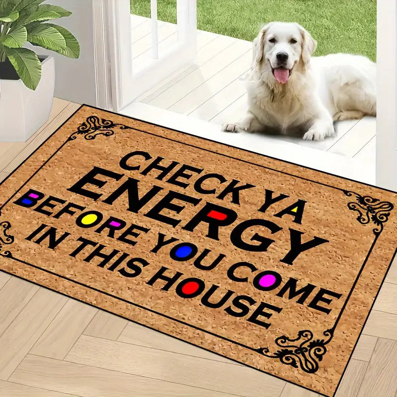 Funny Text Print Welcome Doormat