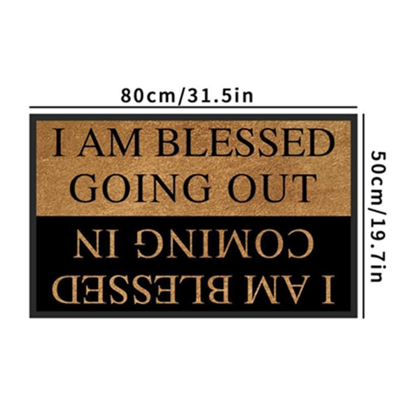 Funny Text Print Welcome Doormat