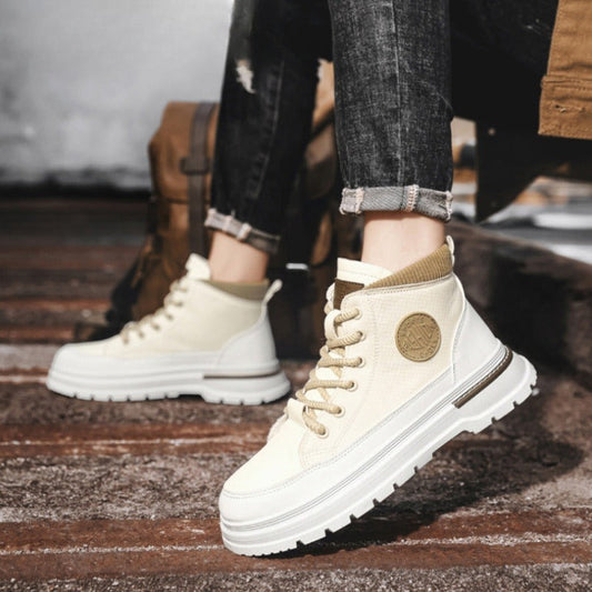 🔥Best-selling-Men’s Fashion Mid Top Color Contrasting Shoes