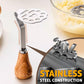 🥄Your kitchen helper-Stainless Steel Potato Masher with Wooden Handle