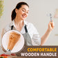 🥄Your kitchen helper-Stainless Steel Potato Masher with Wooden Handle