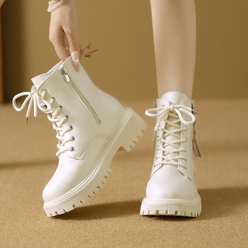 🔥Limited-time offer: 50% off-Women's Combat Ankle Boots with Side Zipper