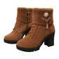 👢High-quality women's boots-Women's Thick Warm Chunky Heel Boots🔥HOT SALE-59% OFF