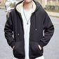 🎄☀️Warm the Whole Winter!🧥Men’s Thickened Faux Cashmere Hoodie Cardigan - Great Gift