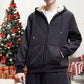 🎄☀️Warm the Whole Winter!🧥Men’s Thickened Faux Cashmere Hoodie Cardigan - Great Gift