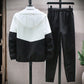 💥Hot Sale Offer: 50% Off-Men's Comfortable Color-Block Hooded Jacket & Drawstring Pants