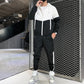 💥Hot Sale Offer: 50% Off-Men's Comfortable Color-Block Hooded Jacket & Drawstring Pants