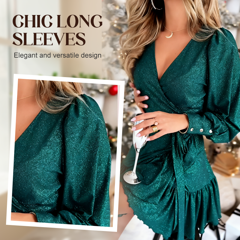 🎅Christmas Offer: 50% Off-Women's Elegant V-Neck Dress
