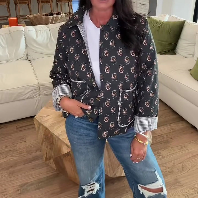 ✨New arrivals: 50% off-Women's Printed Warm Cotton Jacket