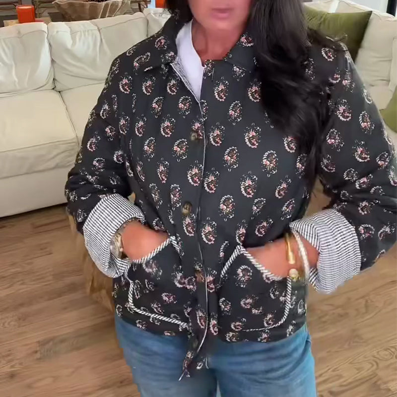 ✨New arrivals: 50% off-Women's Printed Warm Cotton Jacket