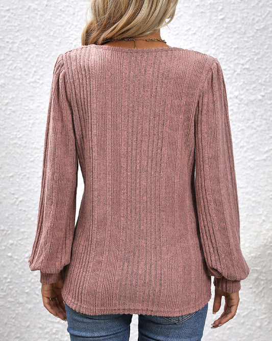 💥Hot Sale Offer: 50% Off-Square top with lantern sleeves