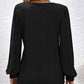 💥Hot Sale Offer: 50% Off-Square top with lantern sleeves