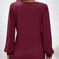💥Hot Sale Offer: 50% Off-Square top with lantern sleeves