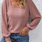 💥Hot Sale Offer: 50% Off-Square top with lantern sleeves