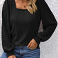 💥Hot Sale Offer: 50% Off-Square top with lantern sleeves