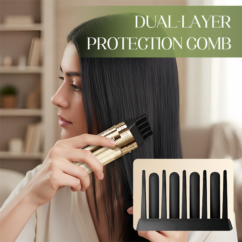 ✨ 2-IN-1 HAIR DYE COMB - Precision Application for Gray Coverage, Non-Drip Formula with Nourishing Argan Oil, 5 Min Processing Time 🌸🧴