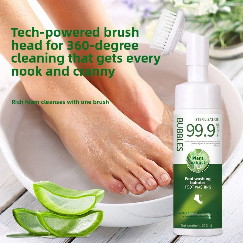 🔥Hot Sale 50% off- Antibacterial Foot Wash For Stinky Feet With 360° Brush